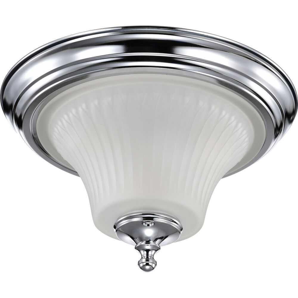 Nuvo Lighting Teller 2 Light 13.25 Inch Polished Chrome Flush Mount Ceiling Light