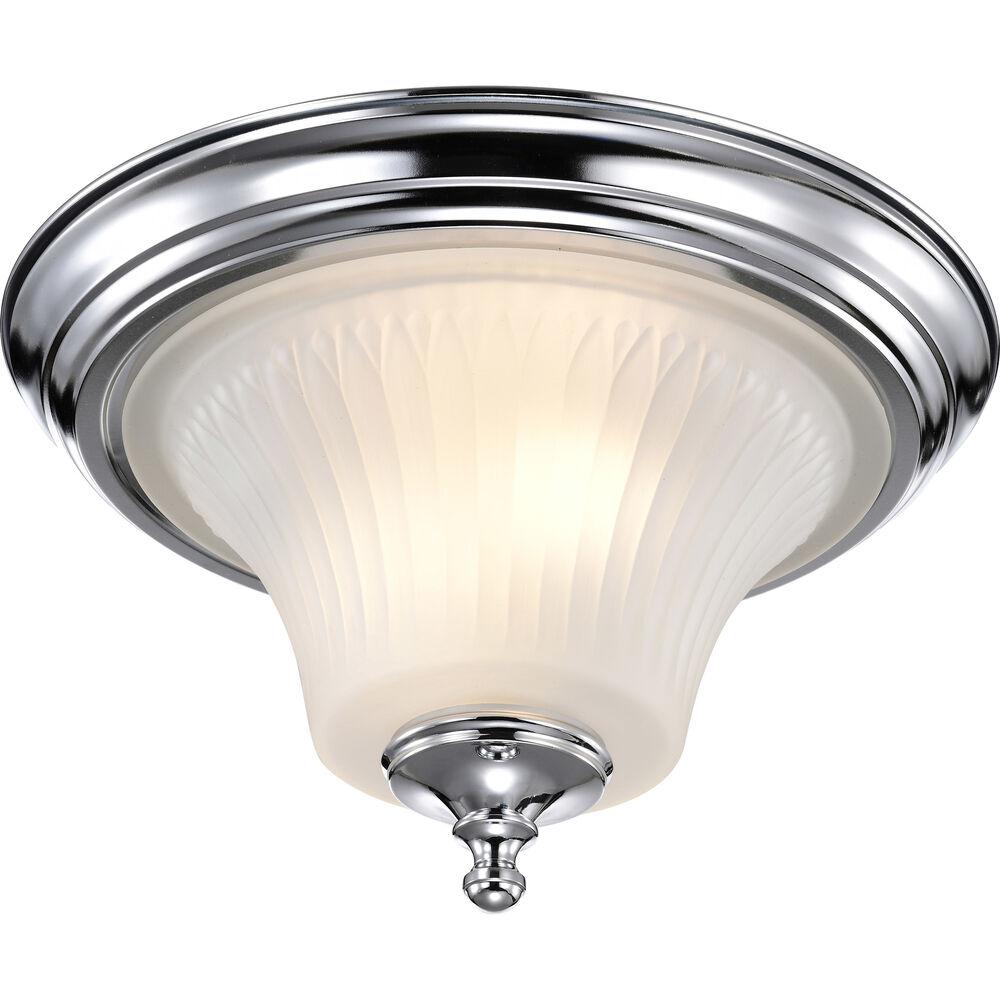 Nuvo Lighting Teller 2 Light 13.25 Inch Polished Chrome Flush Mount Ceiling Light