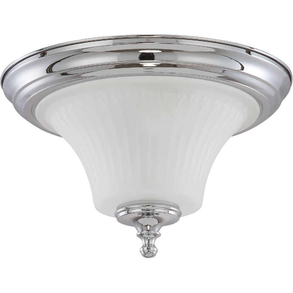 nuvo lighting Teller 2 Light 13.25 inch Polished Chrome Flush Mount Ceiling Light