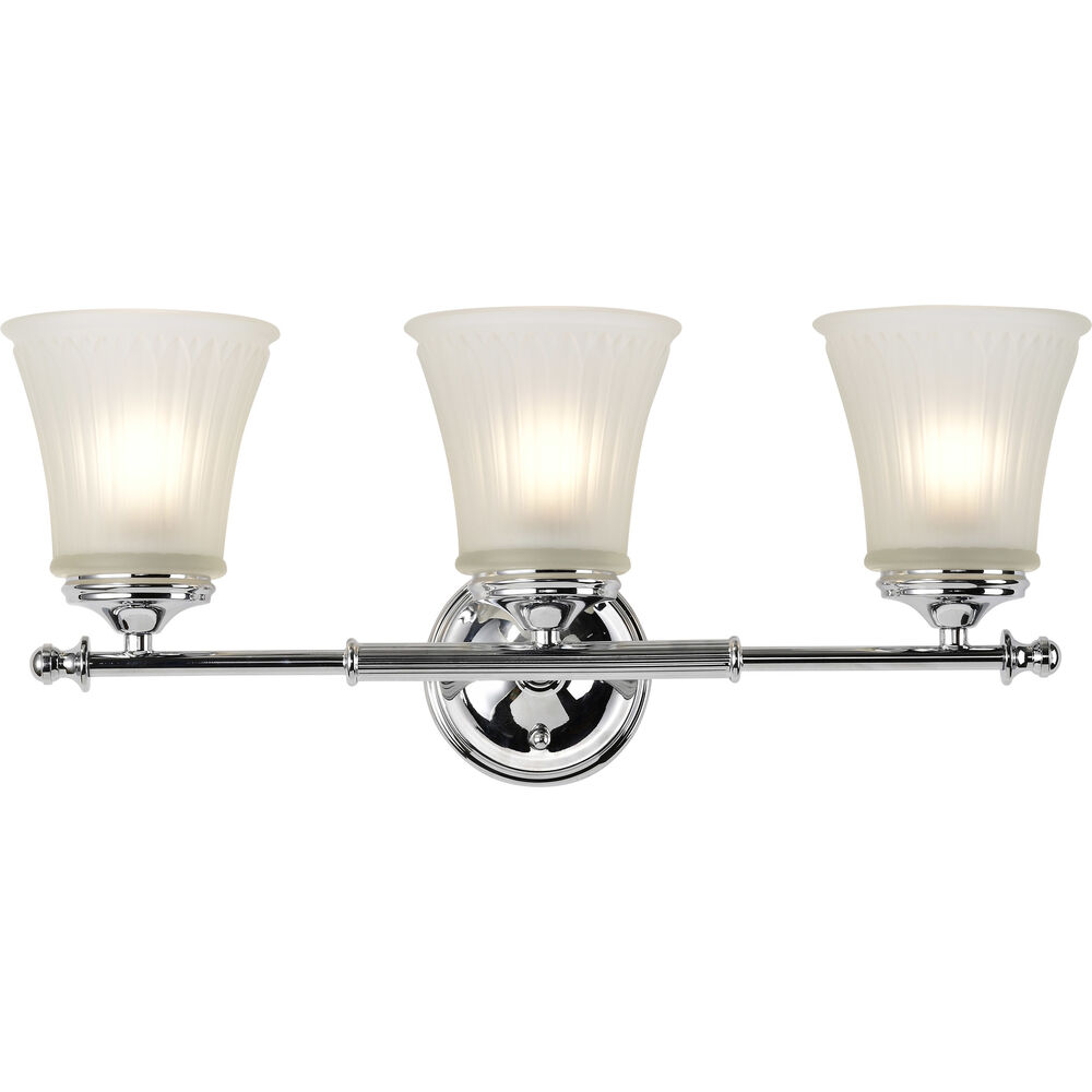 Nuvo Lighting Teller 3 Light 21 Inch Polished Chrome Vanity Light Wall Light