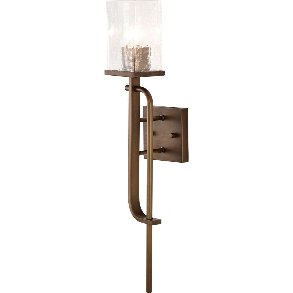 Nuvo Lighting Terrace 1 Light 4.5 Inch Natural Brass Wall Sconce Wall Light