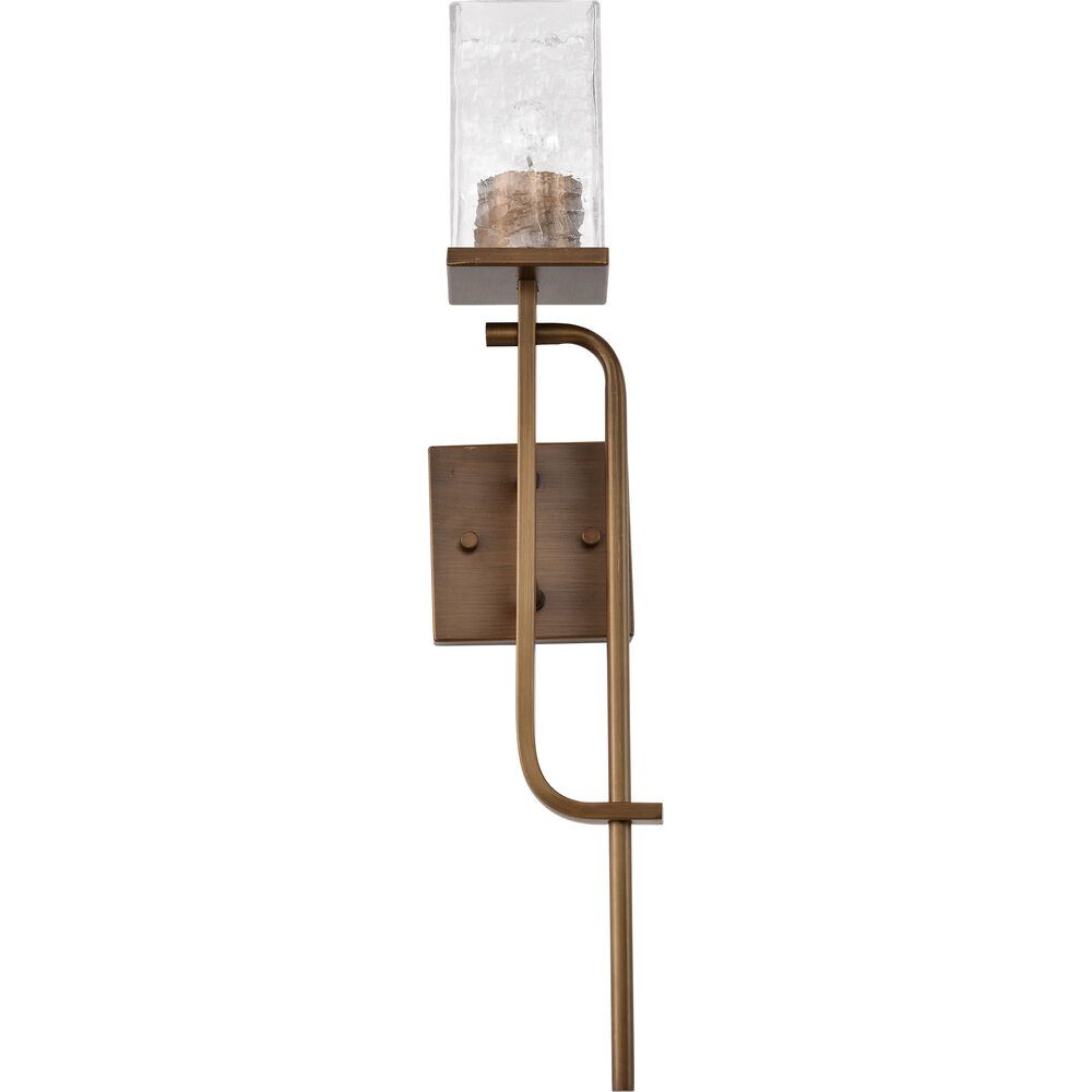 Nuvo Lighting Terrace 1 Light 4.5 Inch Natural Brass Wall Sconce Wall Light