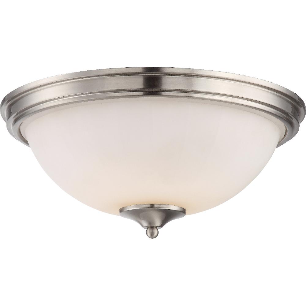 nuvo lighting Tess LED 13 inch Brushed Nickel Flush Mount Ceiling Light