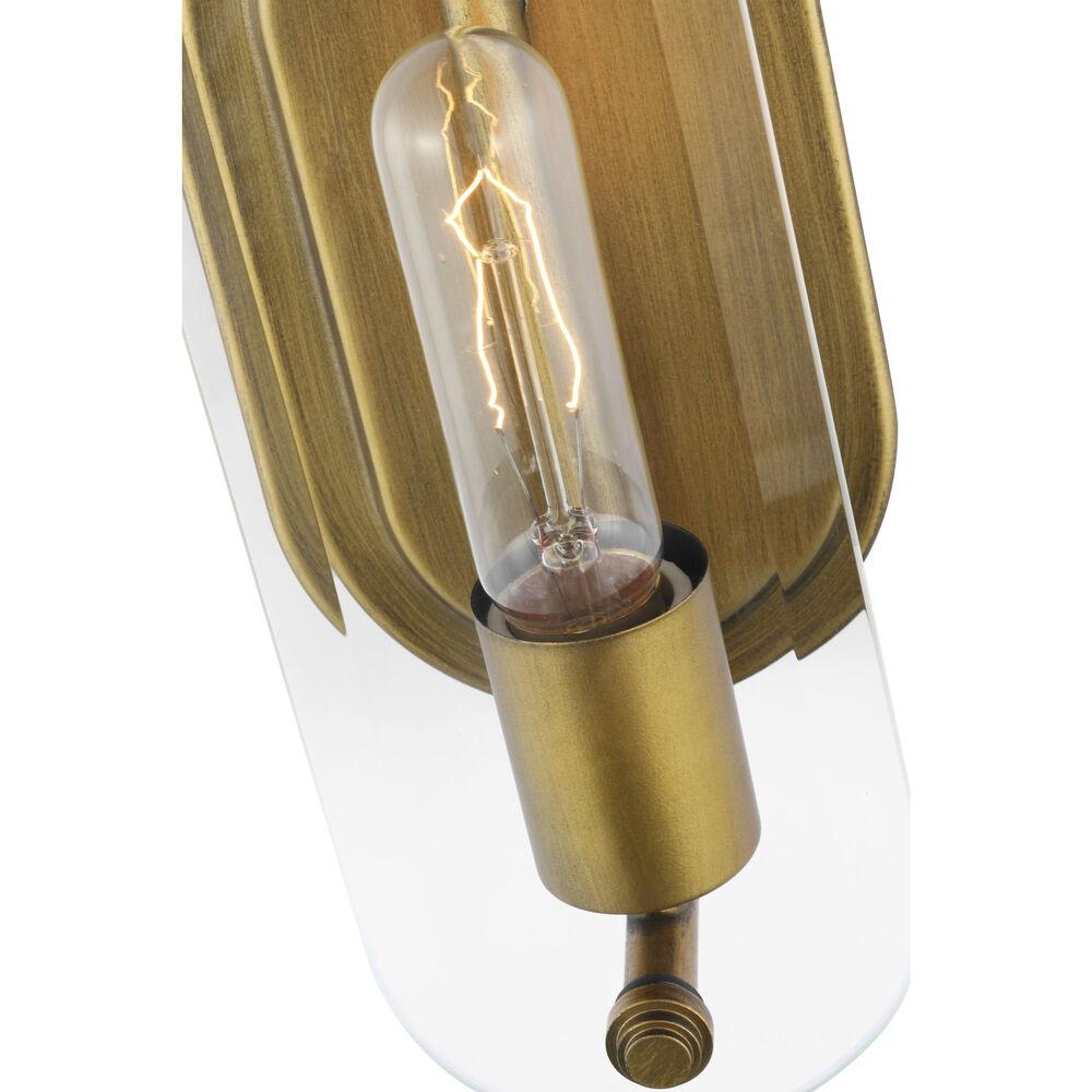 Nuvo Lighting Teton 1 Light 4.38 Inch Natural Brass Bathroom Vanity Light Wall Light