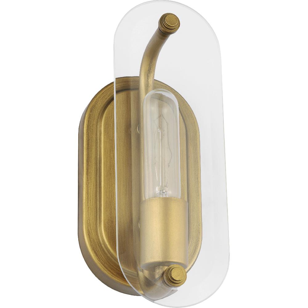 nuvo lighting Teton 1 Light 4.38 inch Natural Brass Bathroom Vanity Light Wall Light
