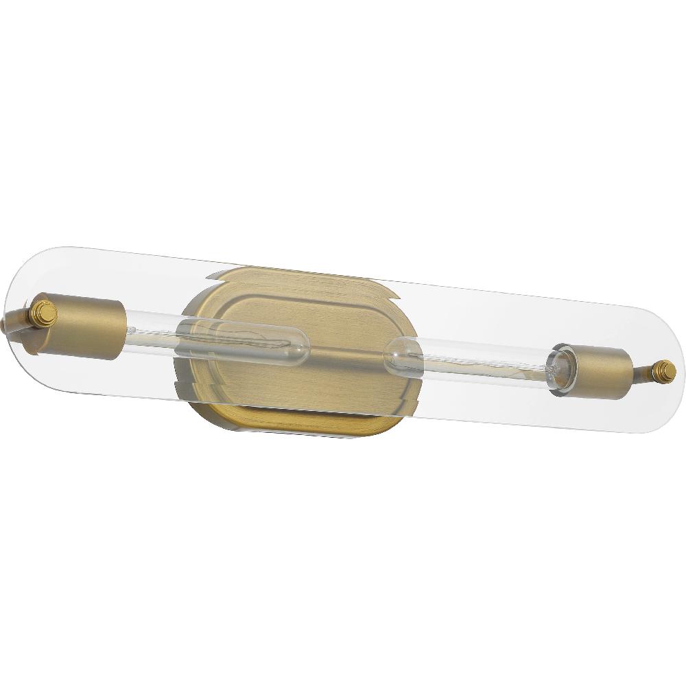 nuvo lighting Teton 2 Light 22 inch Natural Brass Bathroom Vanity Light Wall Light
