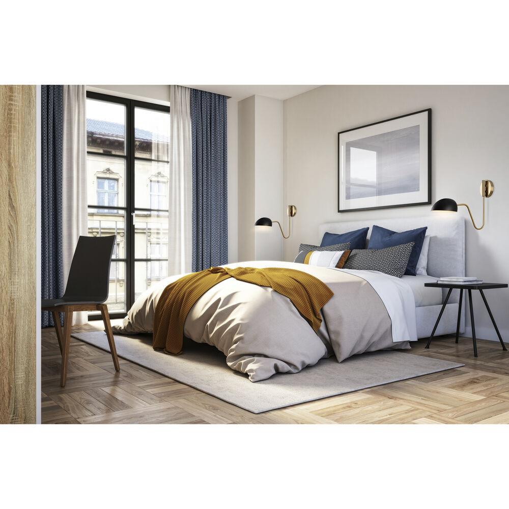 Nuvo Lighting Trilby 1 Light 7.38 Inch Matte Black And Burnished Brass Wall Sconce Wall Light