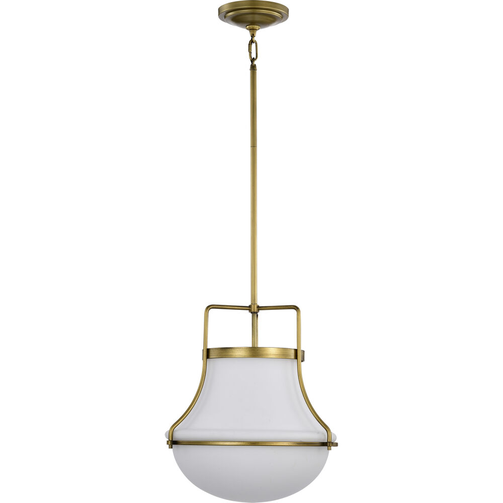 Nuvo Lighting Valdora 1 Light 14 Inch Natural Brass Pendant Ceiling Light
