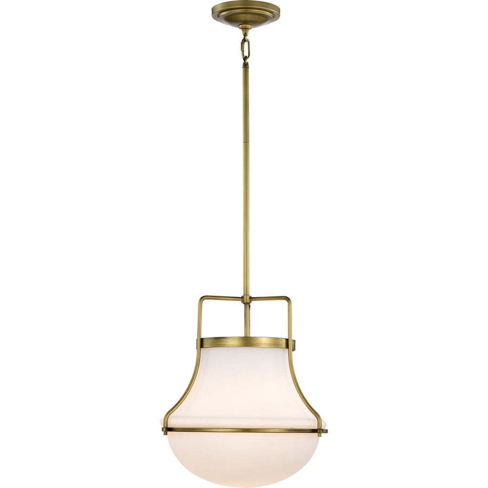 Nuvo Lighting Valdora 1 Light 14 Inch Natural Brass Pendant Ceiling Light
