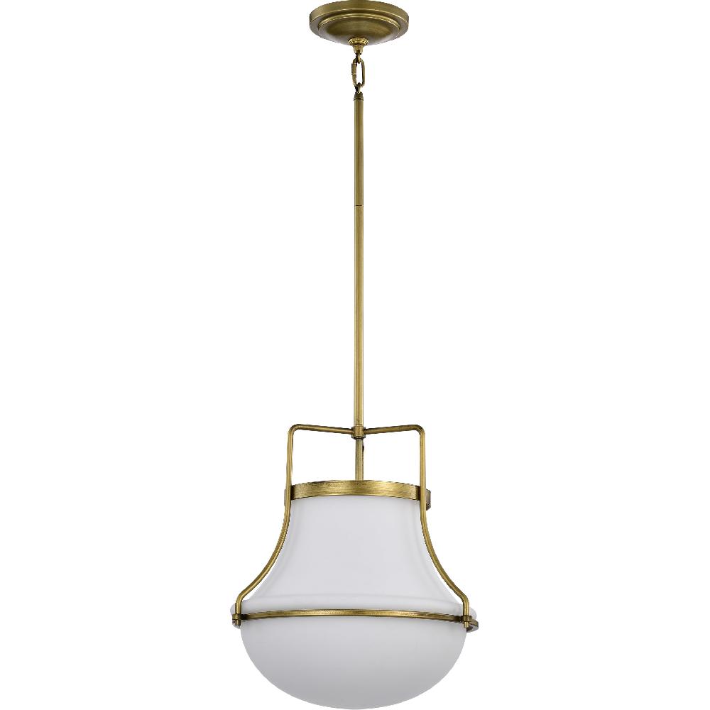 nuvo lighting Valdora 1 Light 14 inch Natural Brass Pendant Ceiling Light