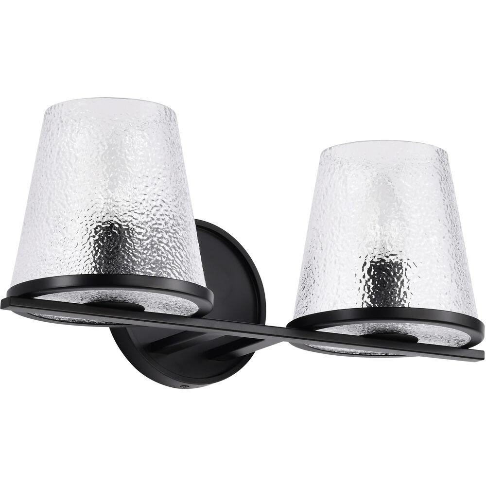 Nuvo Lighting Valentine 16 Inch Black Vanity Wall Light