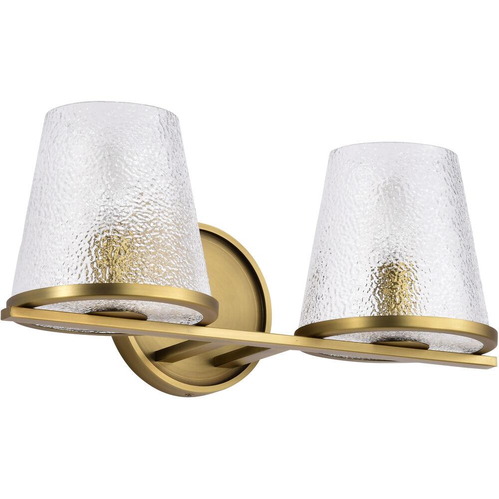 Nuvo Lighting Valentine 16 Inch Vintage Brass Vanity Wall Light