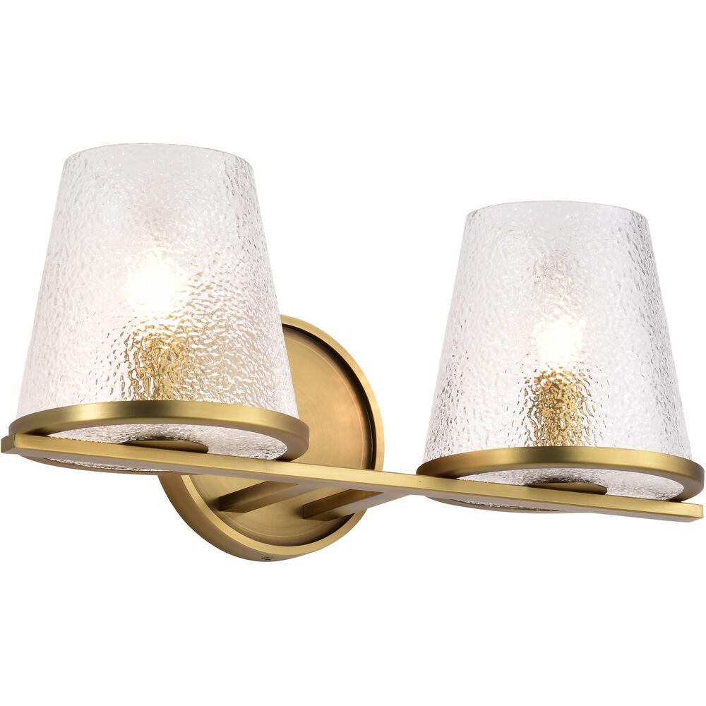 Nuvo Lighting Valentine 16 Inch Vintage Brass Vanity Wall Light