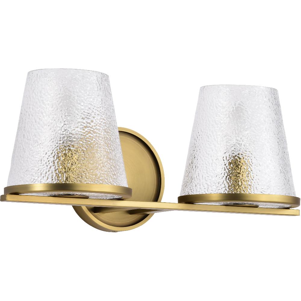 nuvo lighting Valentine 16 inch Vintage Brass Vanity Wall Light