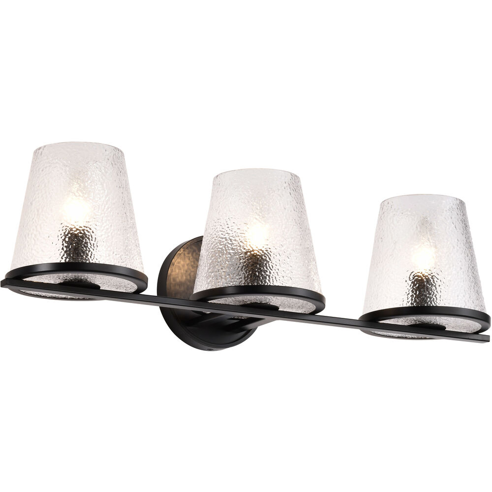 Nuvo Lighting Valentine 24 Inch Black Vanity Wall Light