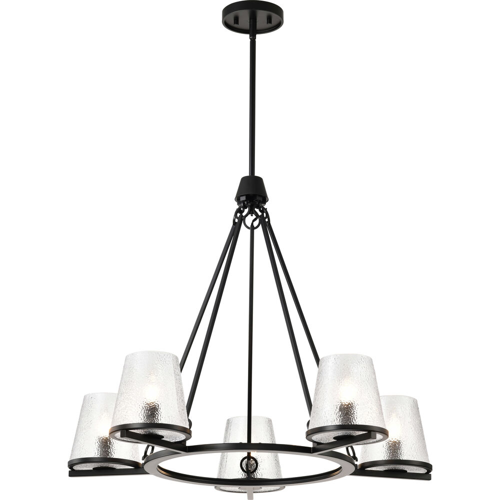 Nuvo Lighting Valentine 30 Inch Black Chandelier Ceiling Light