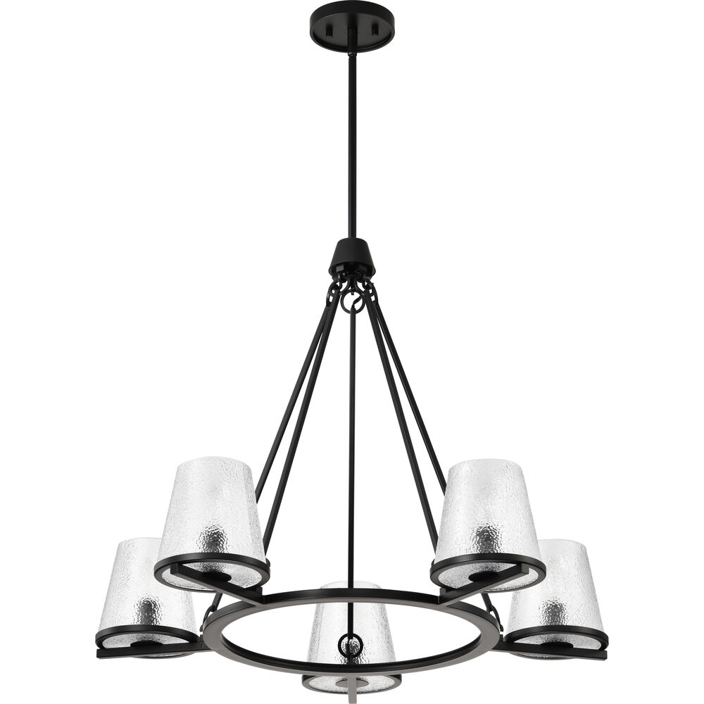 Nuvo Lighting Valentine 30 Inch Black Chandelier Ceiling Light