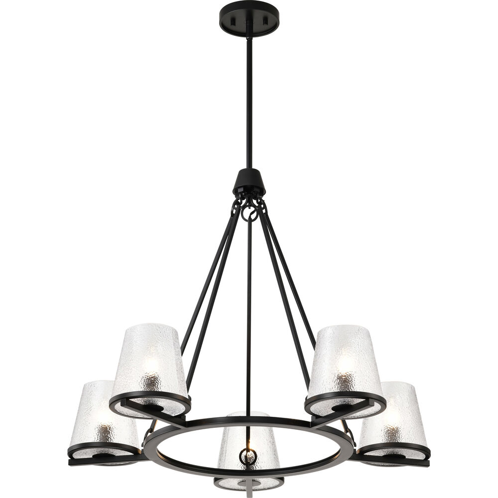 Nuvo Lighting Valentine 30 Inch Black Chandelier Ceiling Light