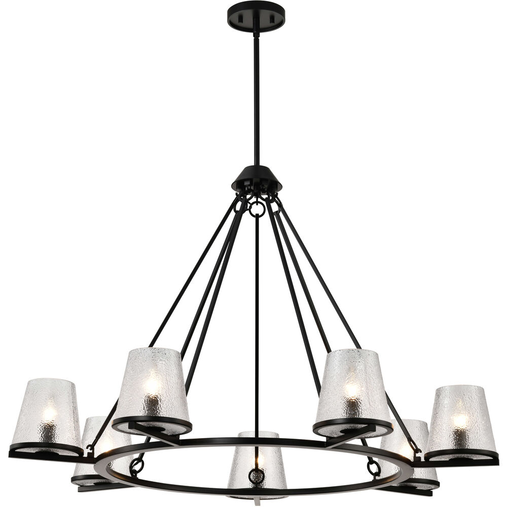 Nuvo Lighting Valentine 40 Inch Black Chandelier Ceiling Light