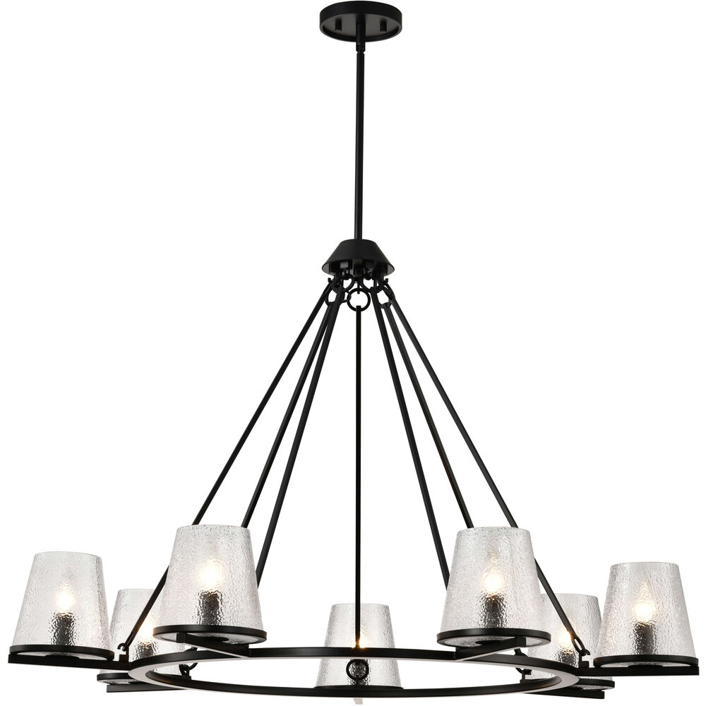 Nuvo Lighting Valentine 40 Inch Black Chandelier Ceiling Light