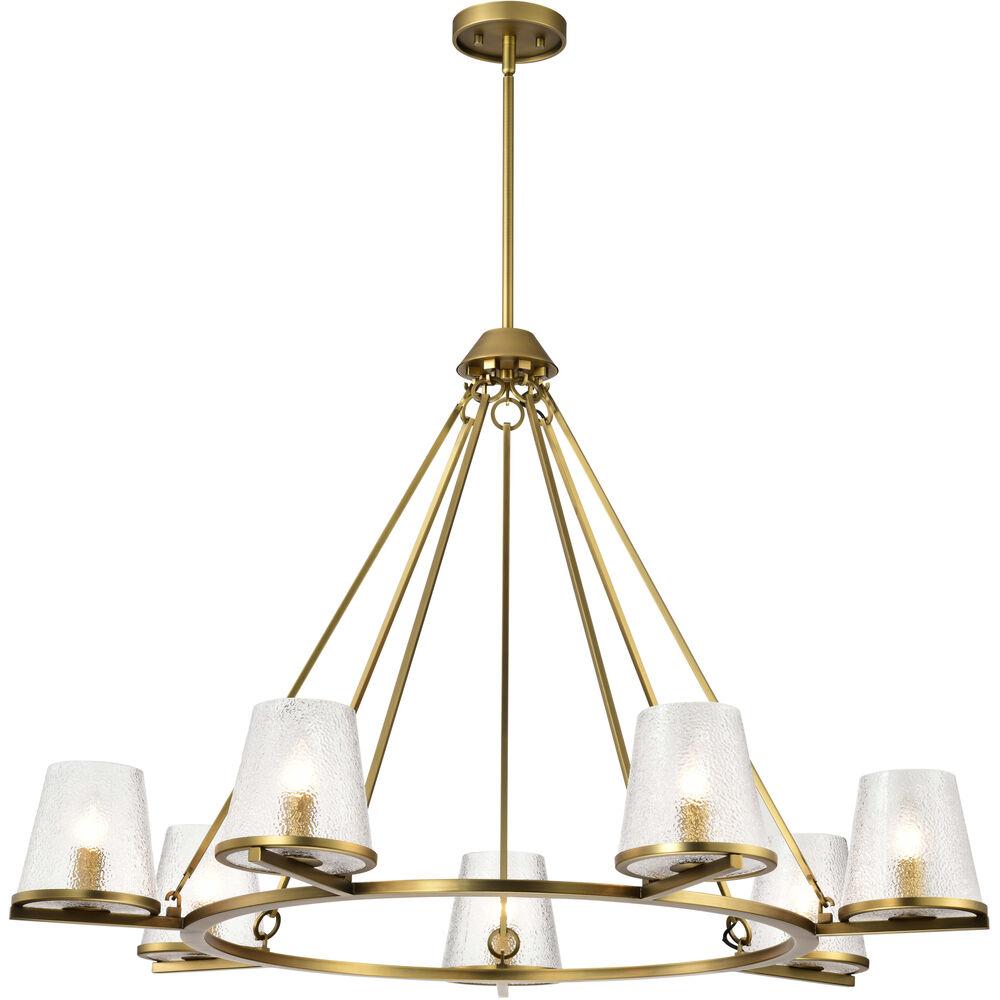Nuvo Lighting Valentine 40 Inch Vintage Brass Chandelier Ceiling Light