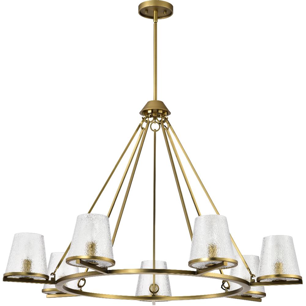 nuvo lighting Valentine 40 inch Vintage Brass Chandelier Ceiling Light