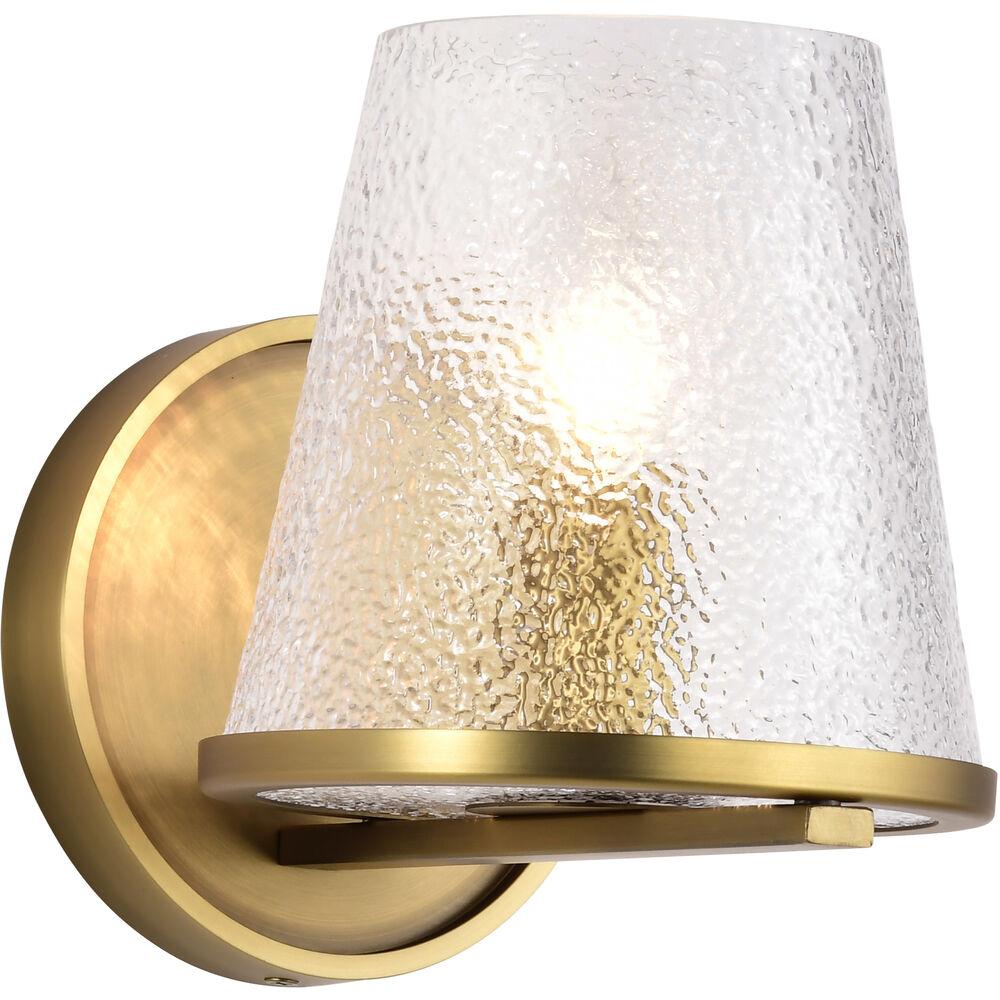 Nuvo Lighting Valentine 6 Inch Vintage Brass Vanity Wall Light