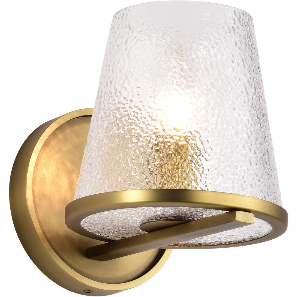 Nuvo Lighting Valentine 6 Inch Vintage Brass Vanity Wall Light