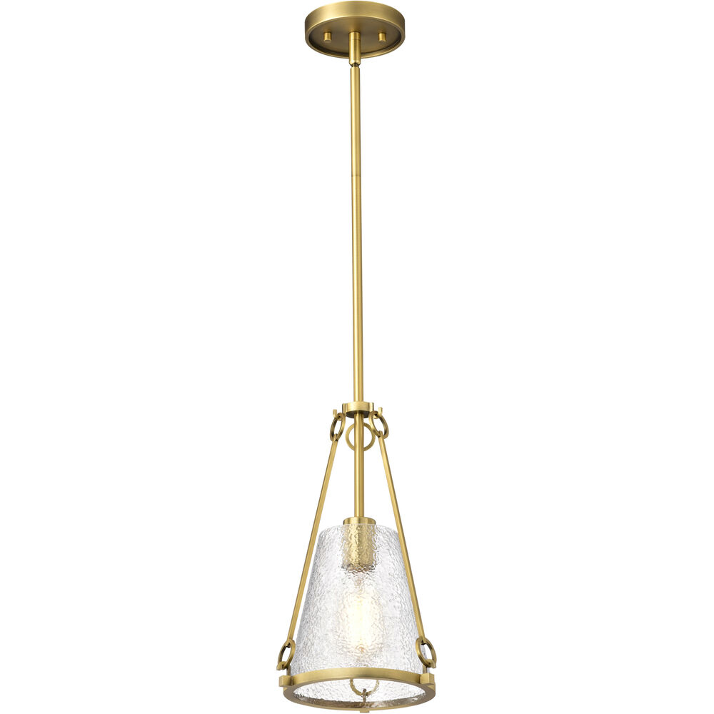 Nuvo Lighting Valentine 8 Inch Vintage Brass Pendant Ceiling Light
