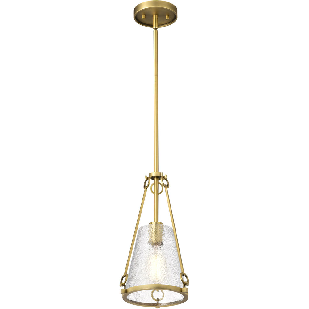 Nuvo Lighting Valentine 8 Inch Vintage Brass Pendant Ceiling Light
