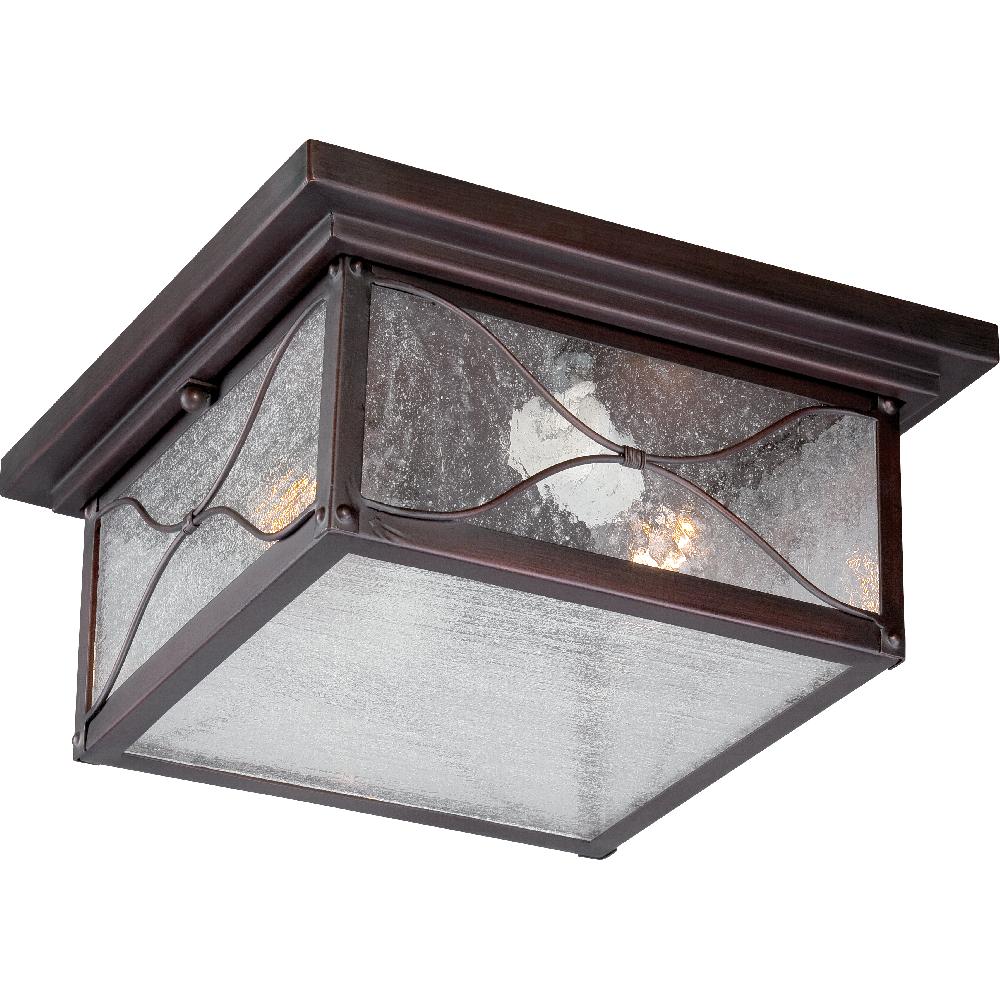 nuvo lighting Vega 2 Light 11 inch Classic Bronze Outdoor Flush Mount