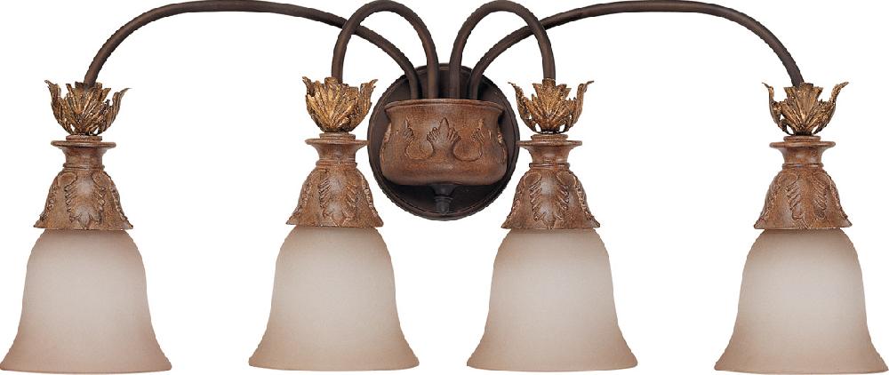 nuvo lighting Verdone 4 Light Gilded Cage Vanity & Wall Wall Light