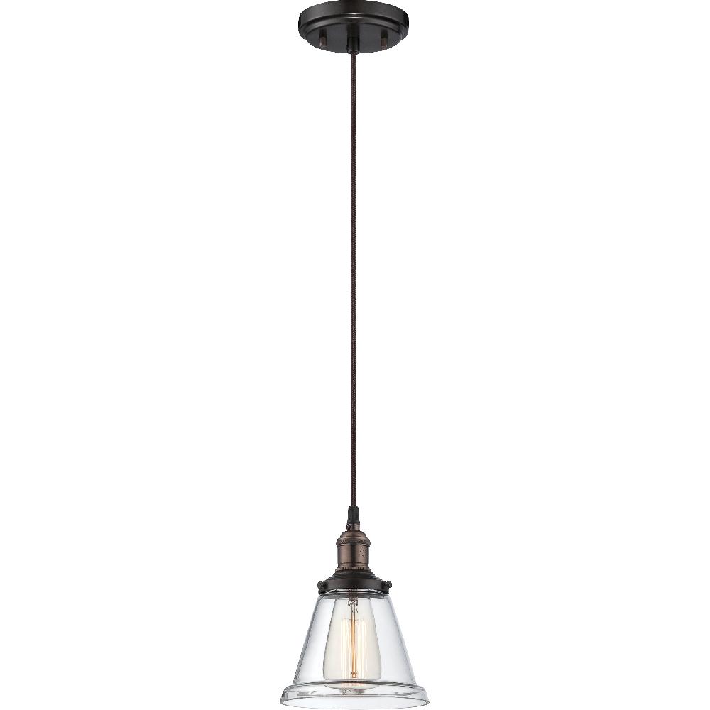 nuvo lighting Vintage 1 Light 7 inch Rustic Bronze Pendant Ceiling Light