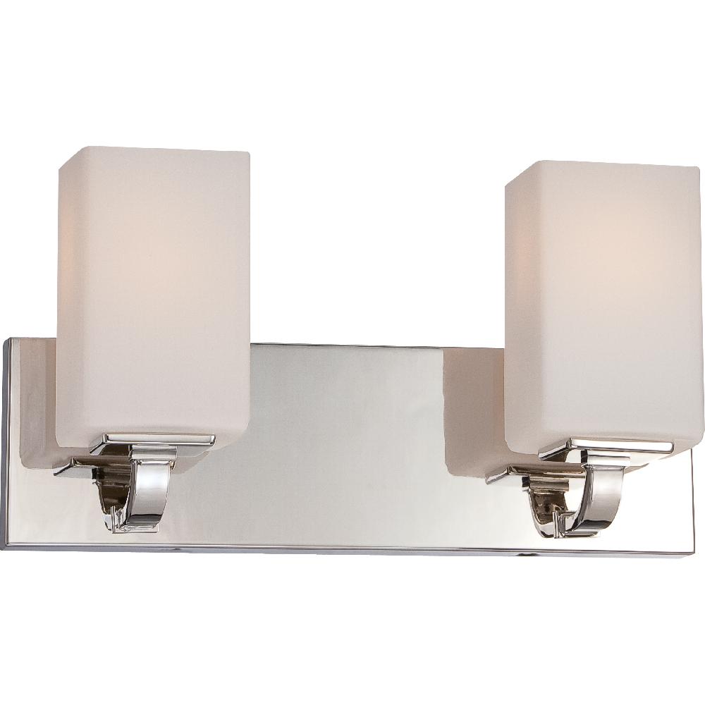 nuvo lighting Vista 2 Light 16 inch Polished Nickel Vanity Light Wall Light