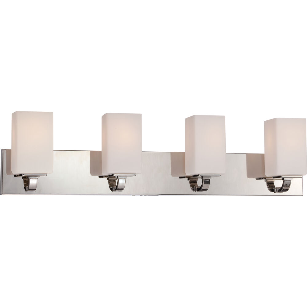 Nuvo Lighting Vista 4 Light 32 Inch Polished Nickel Vanity Light Wall Light