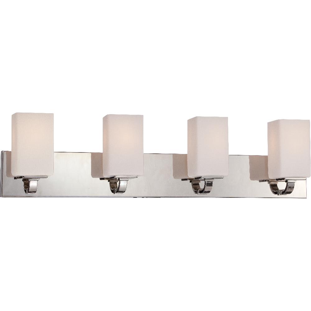 nuvo lighting Vista 4 Light 32 inch Polished Nickel Vanity Light Wall Light