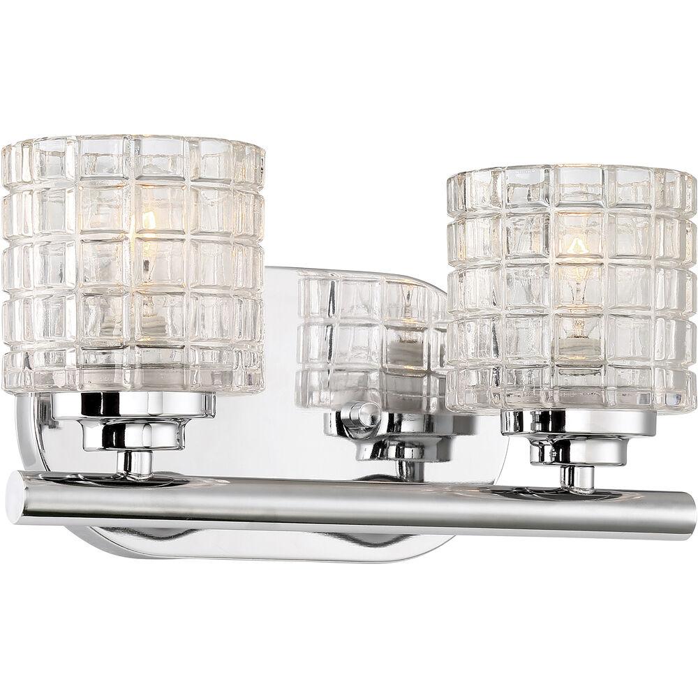 Nuvo Lighting Votive 2 Light 10.75 Inch Polished Nickel Vanity Light Wall Light