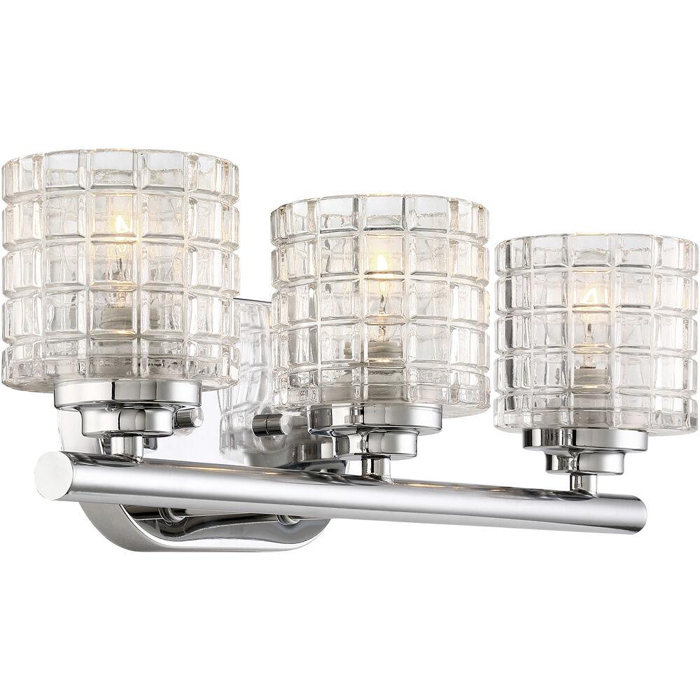 Nuvo Lighting Votive 3 Light 17.88 Inch Polished Nickel Vanity Light Wall Light