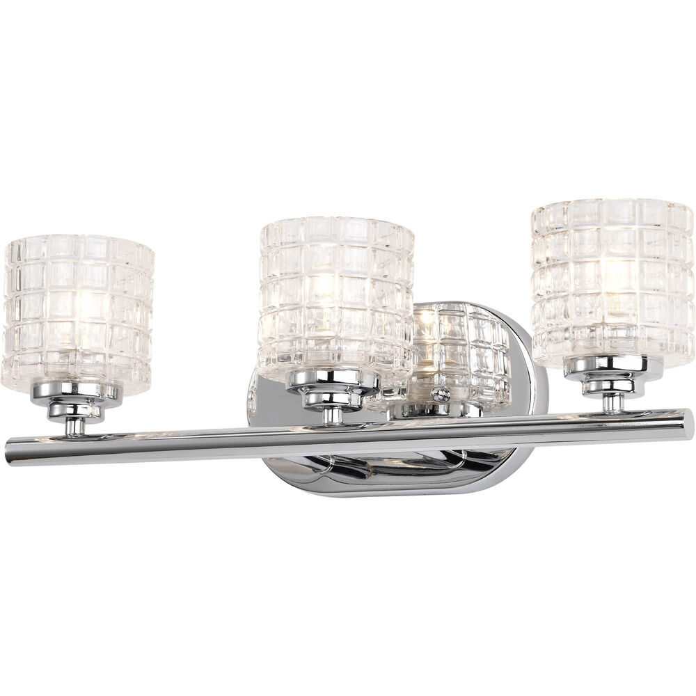Nuvo Lighting Votive 3 Light 17.88 Inch Polished Nickel Vanity Light Wall Light