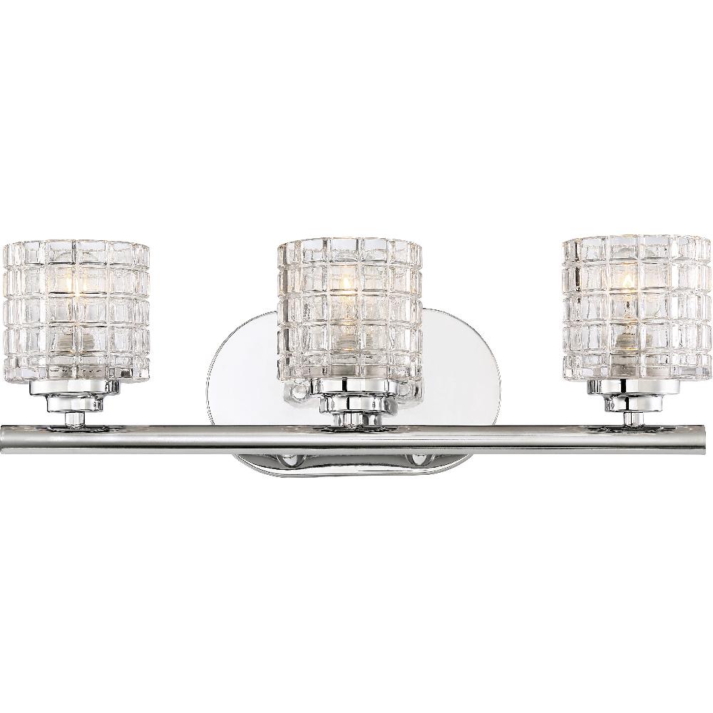 nuvo lighting Votive 3 Light 17.88 inch Polished Nickel Vanity Light Wall Light