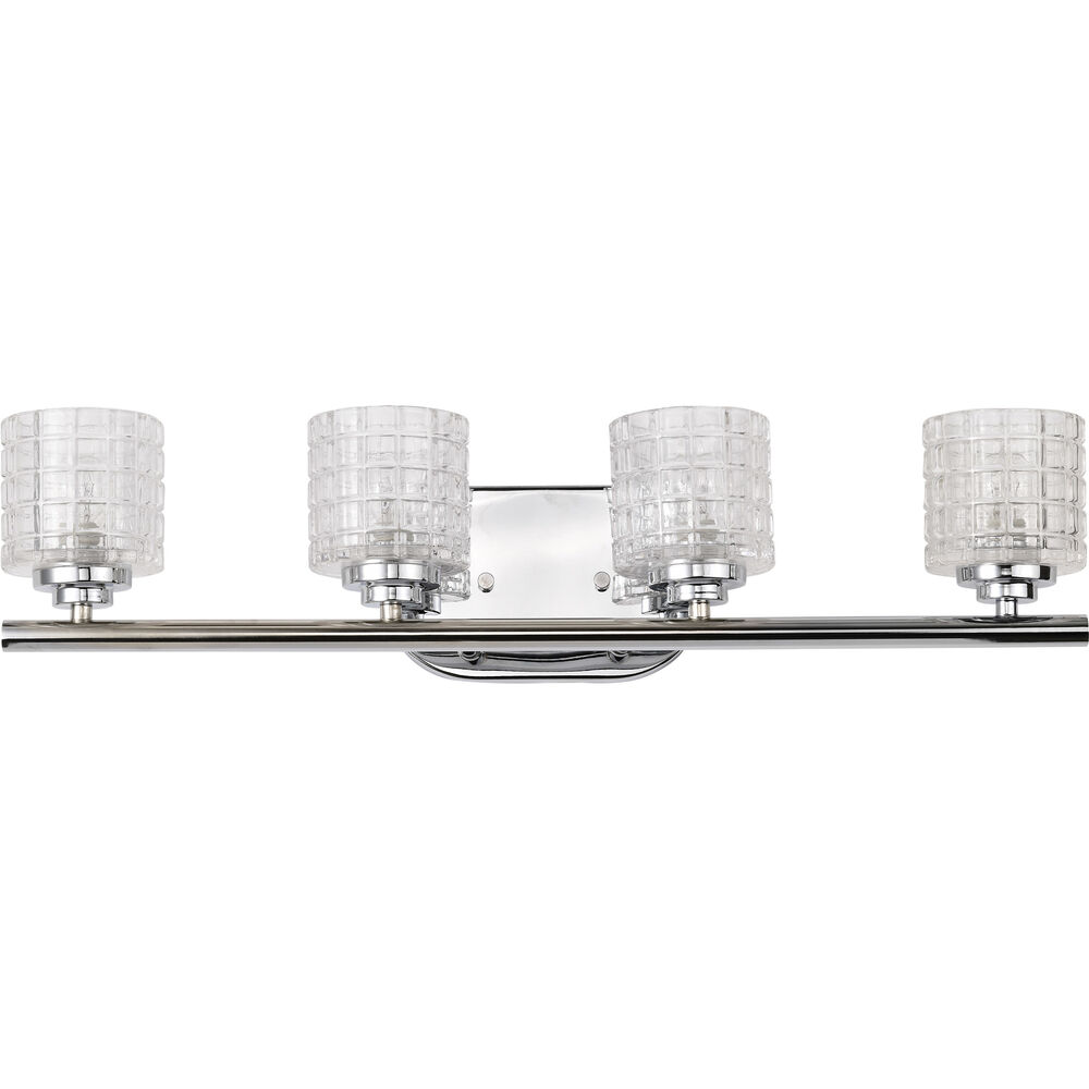 Nuvo Lighting Votive 4 Light 25 Inch Polished Nickel Vanity Light Wall Light