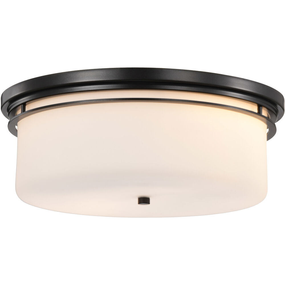 Nuvo Lighting Warren 15 Inch Gun Metal Flush Mount Ceiling Light