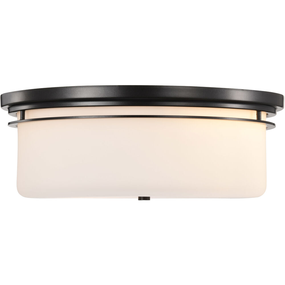 Nuvo Lighting Warren 15 Inch Gun Metal Flush Mount Ceiling Light