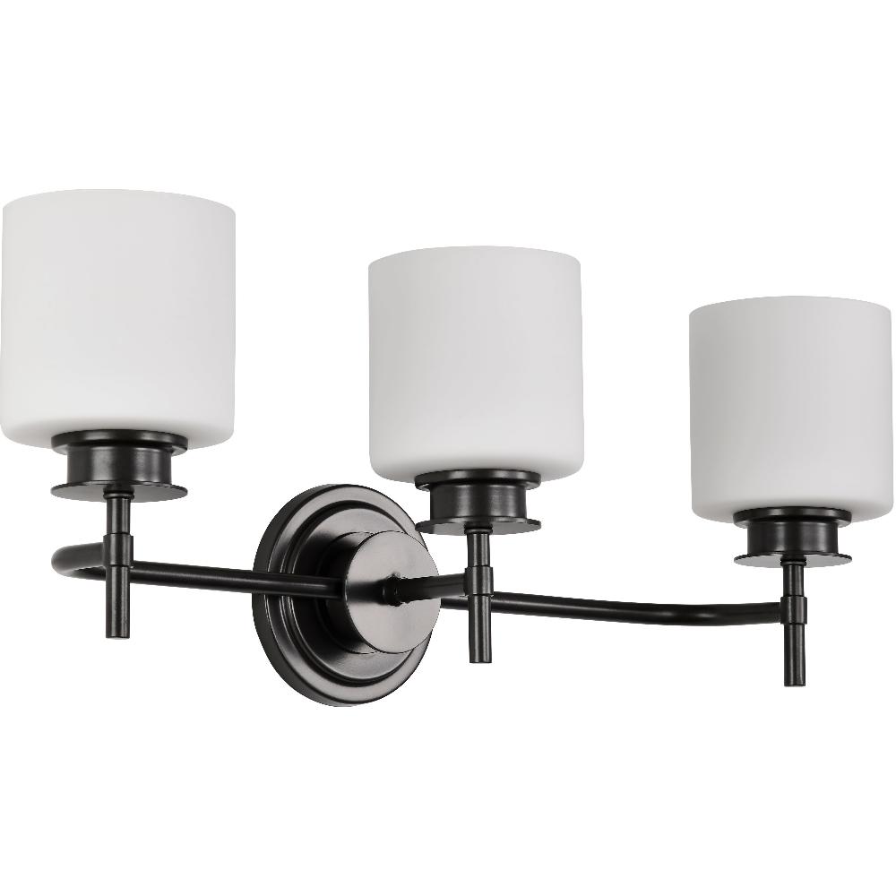 nuvo lighting Warren 3 Light 24 inch Gun Metal Vanity Light Wall Light