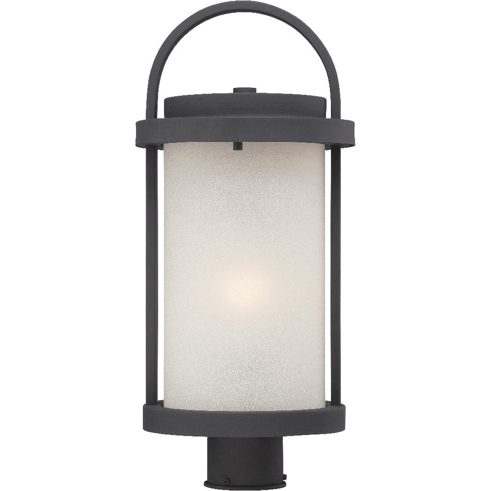 nuvo lighting Willis LED 20 inch Textured Black and Antique White Outdoor Post Light