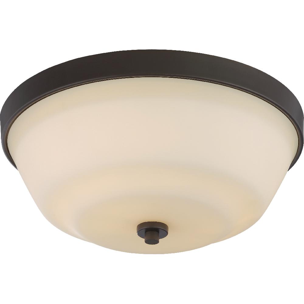 nuvo lighting Willow 2 Light 13.5 inch Forest Bronze Flush Mount Ceiling Light