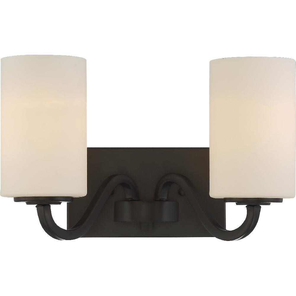 nuvo lighting Willow 2 Light 14 inch Forest Bronze Vanity Light Wall Light