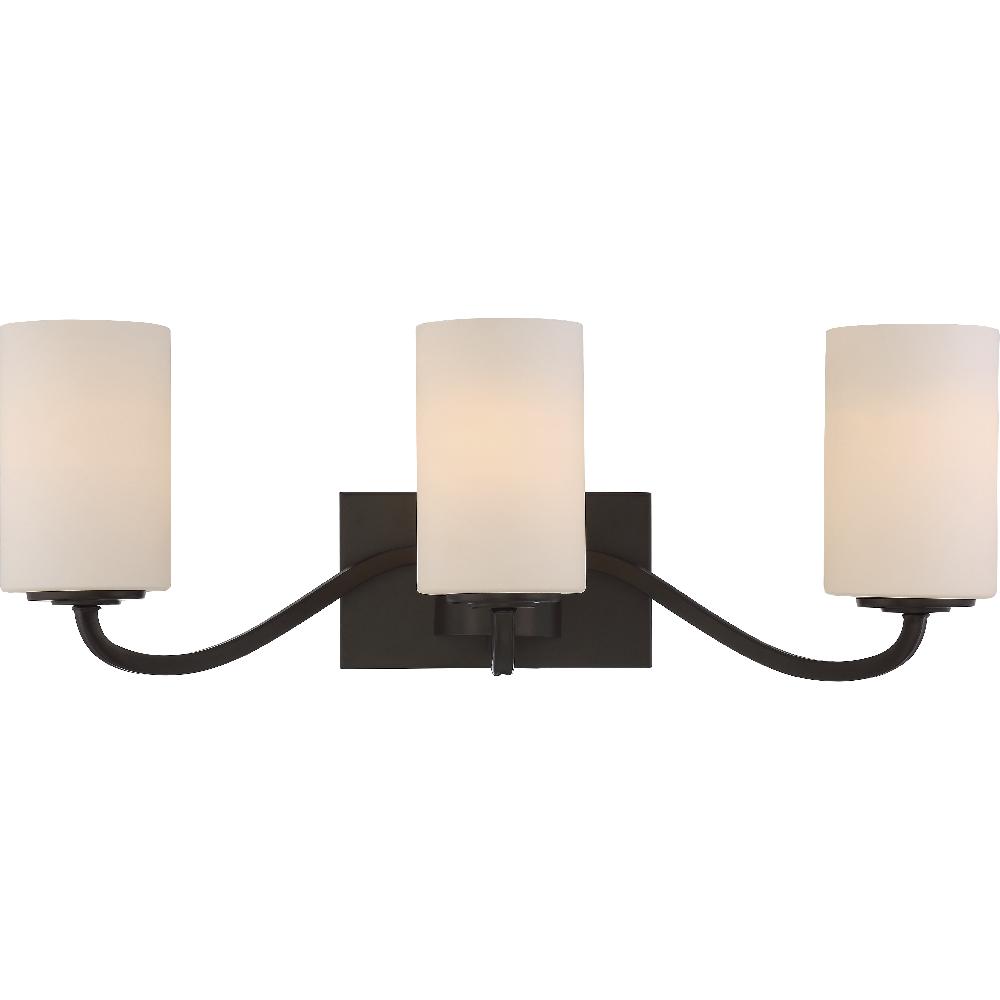nuvo lighting Willow 3 Light 23 inch Forest Bronze Vanity Light Wall Light
