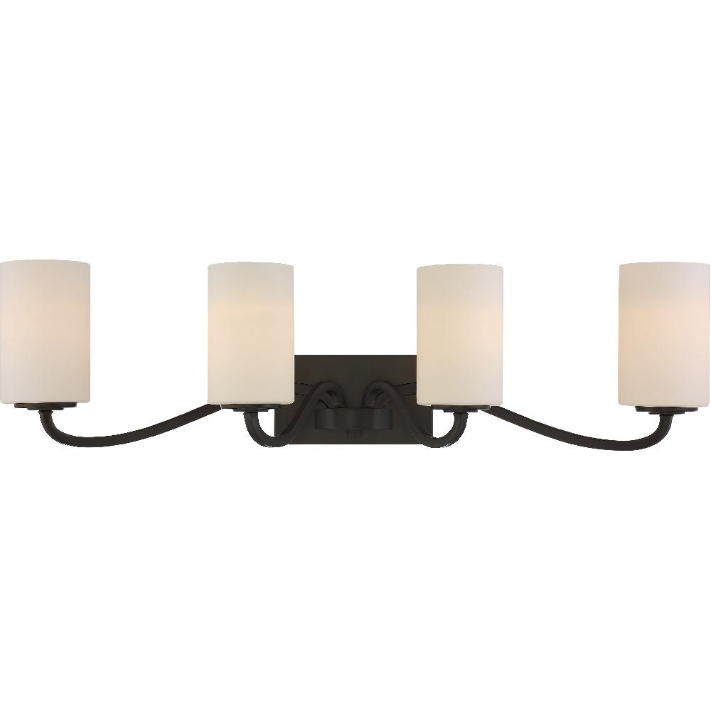 nuvo lighting Willow 4 Light 34 inch Forest Bronze Vanity Light Wall Light