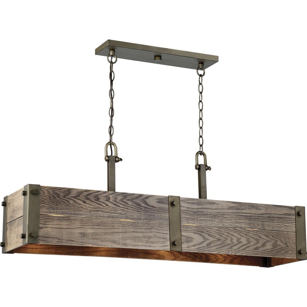 Nuvo Lighting Winchester 4 Light 40.75 Inch Bronze Trestle Ceiling Light